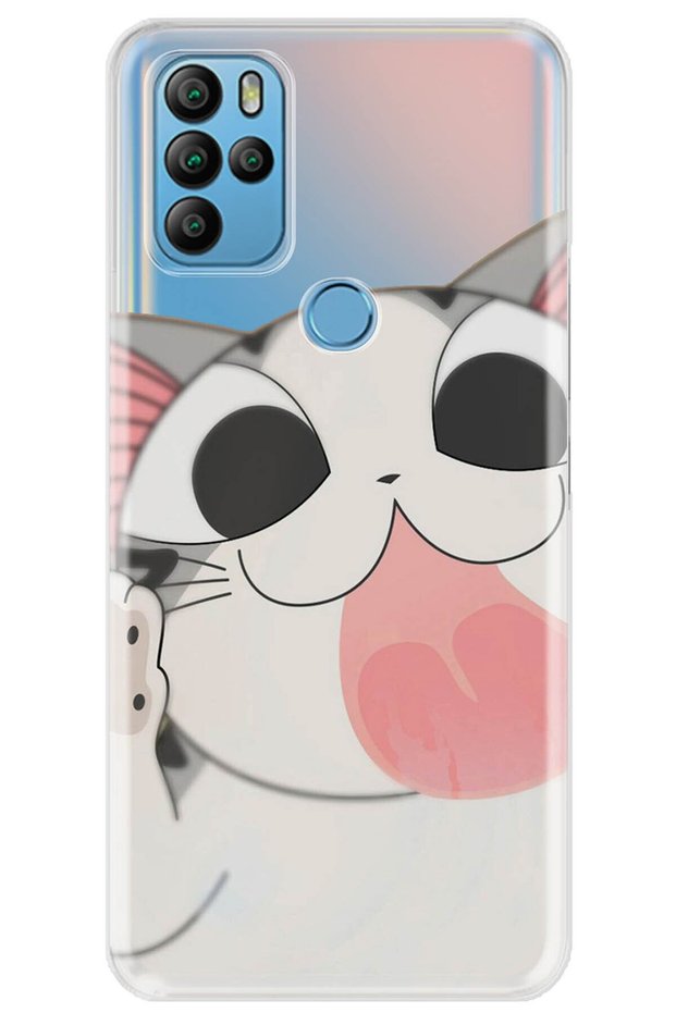Gm 21 Pro Compatible Case 0.4mm Laser Cut Silicone Cover Fat Cat