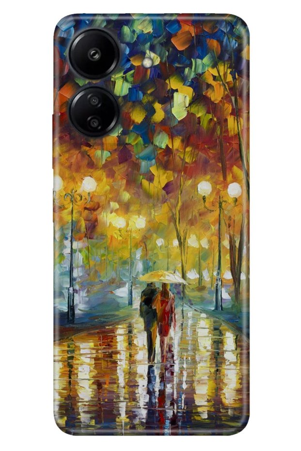 Xiaomi Redmi 13C - Poco C65 Case Silicone Pattern Romance