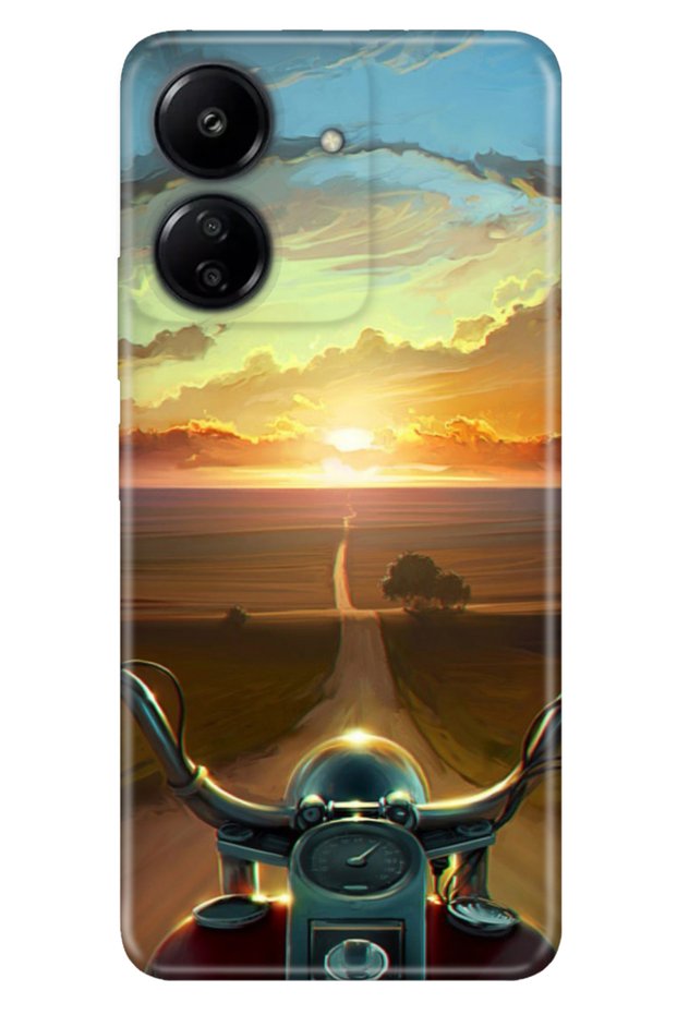 Xiaomi Redmi 13C Compatible Case Silicone Patterned Illustrated Harley