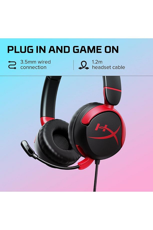 Cloud Mini Wireless Uyumlu Bluetooth Kulak Üstü Oyuncu Kulaklık Siyah - 3