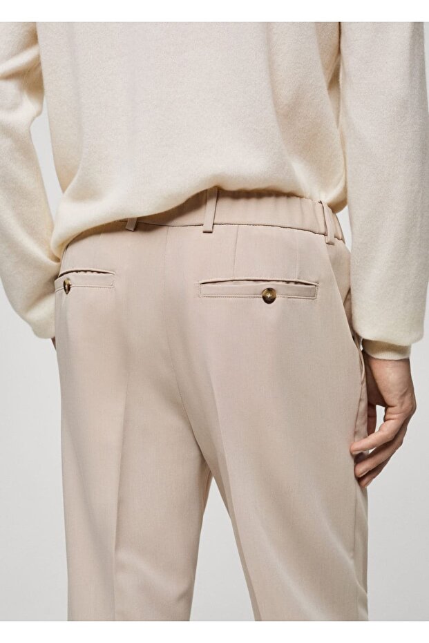 Regular fit akıcı pilili pantolon - 7