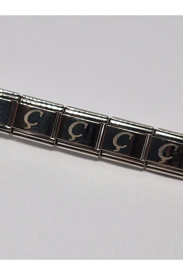 Steel Italian Charm Bracelet Charm 1 Piece