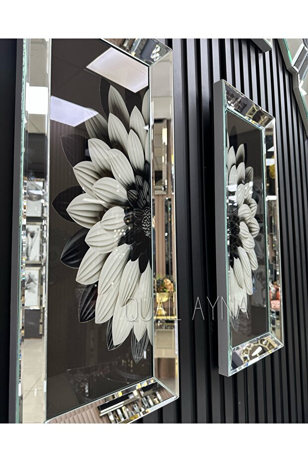 Gümüş Aynalı İkili Tablo Set - 2