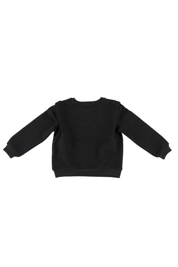 Kız Çocuk Siyah Sweatshirt - 2