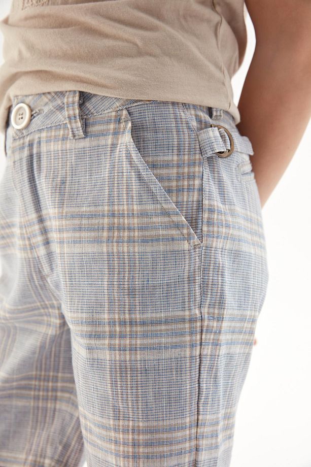 Bg Store Erkek Çocuk Ekose Şort 23ss0nb3121 - 3