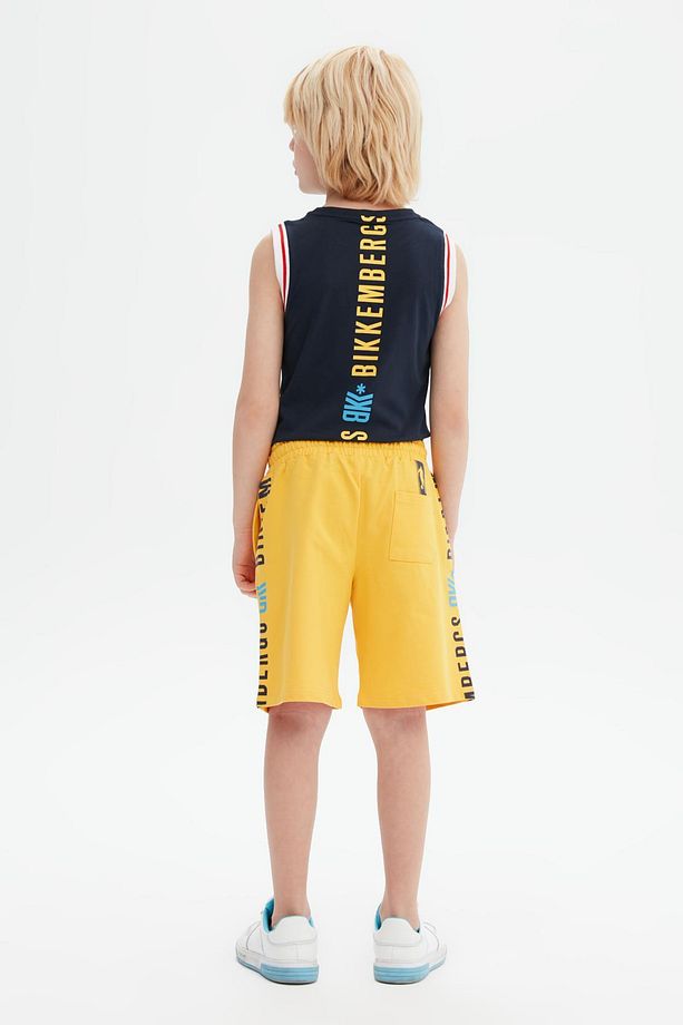 Bg Store Erkek Çocuk Sarı Şort 23ss0bk1528 - 4