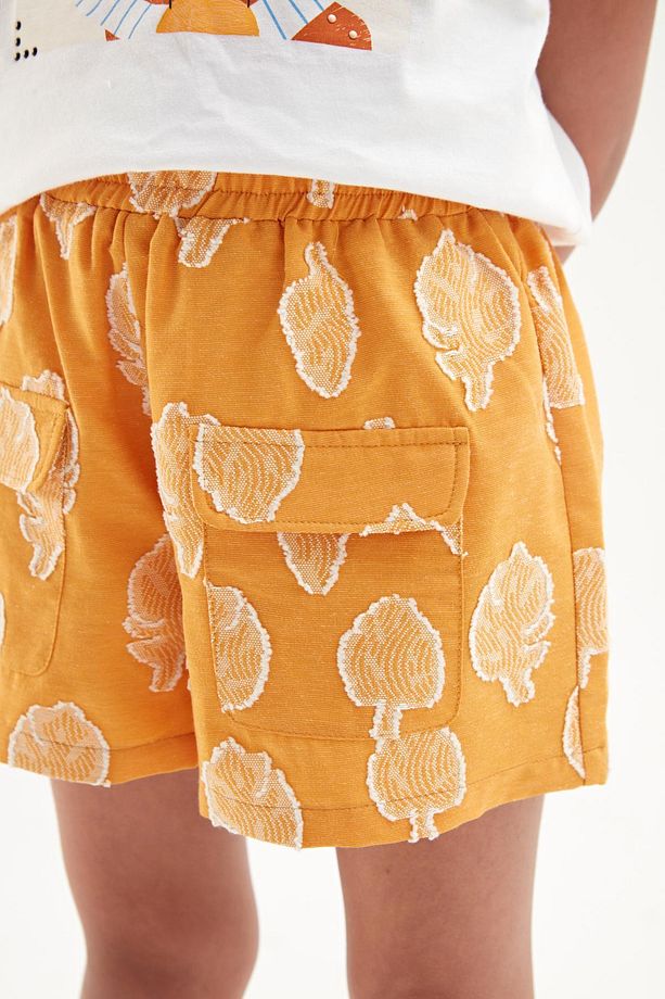 Bg Store Kız Çocuk Oranj Şort 23ss2tj4118 - 3