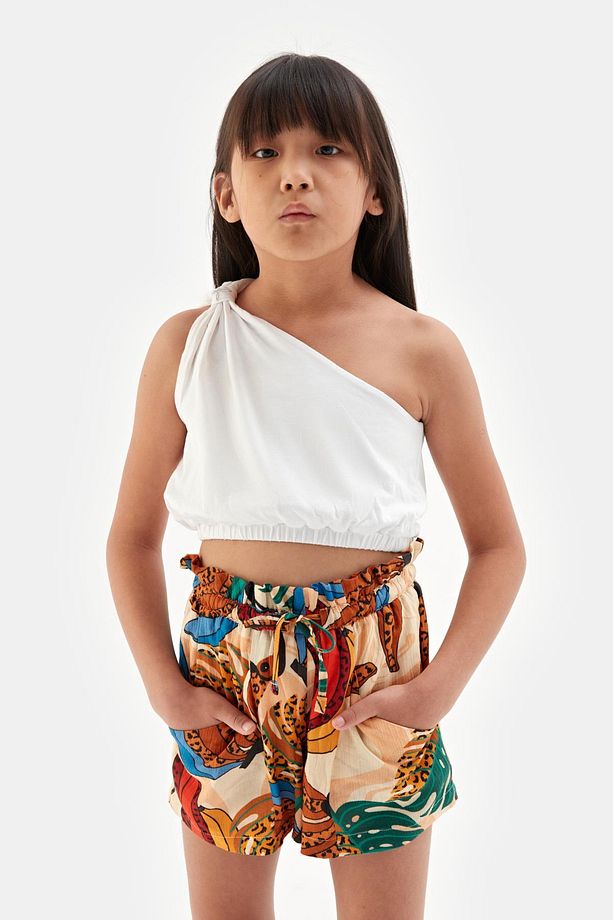 Bg Store Kız Çocuk Desenli Şort 23ss2tj4119 - 2