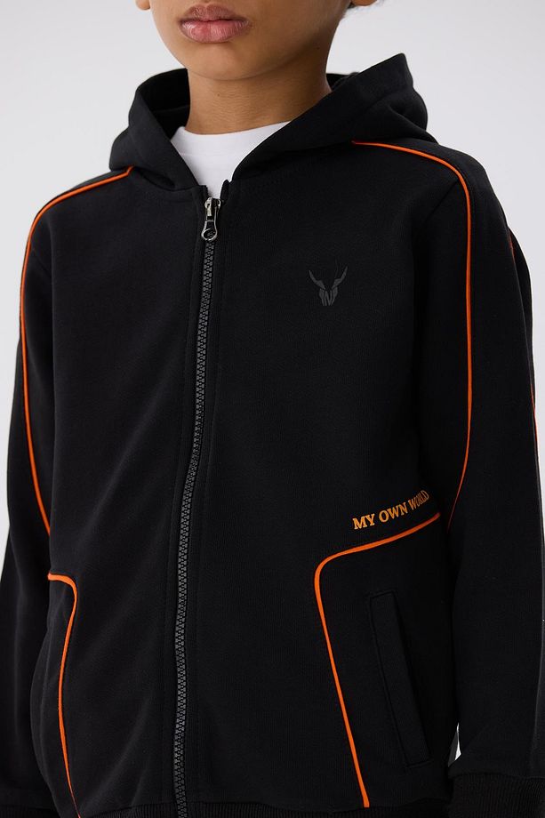 BG Store Erkek Çocuk Siyah Eşofman Üstü - 4