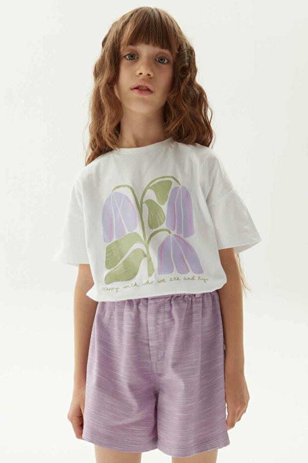 Bg Store Kız Çocuk Lila Şort - 3