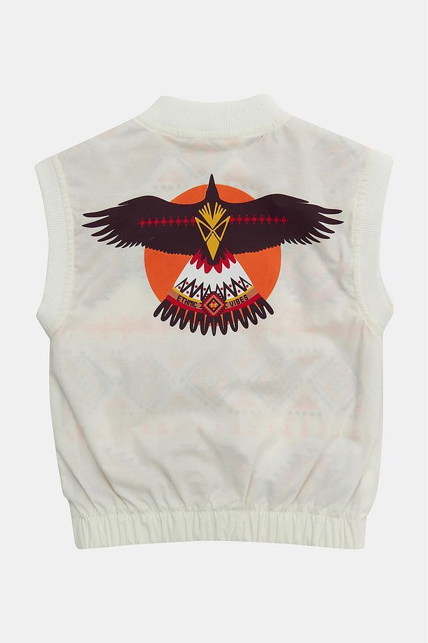 Bg Store Erkek Çocuk Ekru Yelek 23ss2nb3721 - 6