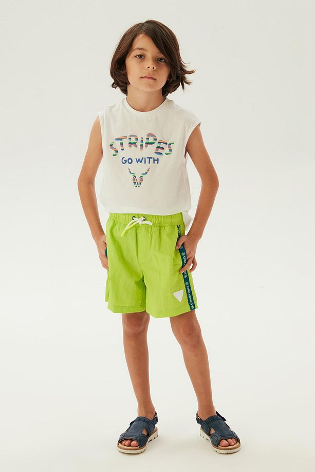 BG Store Erkek Çocuk Yeşil Şort - 1