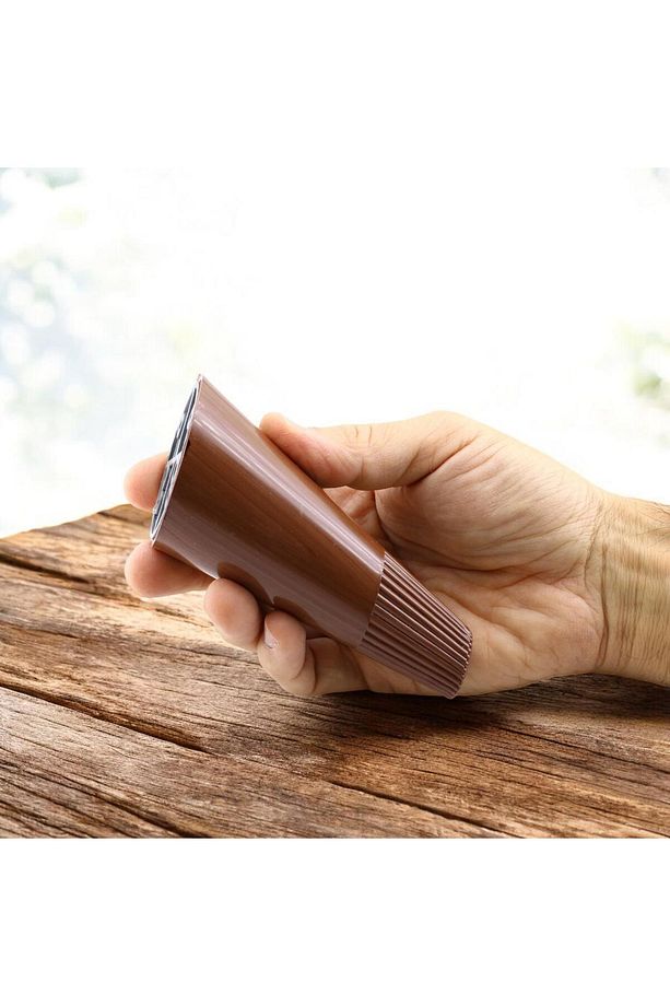 Açılı Konik 4 Adet Ahşap Desenli 12 cm Mobilya Yükseltici Baza Ayağı Koltuk Kanepe Altı Puf Ayakları - 4