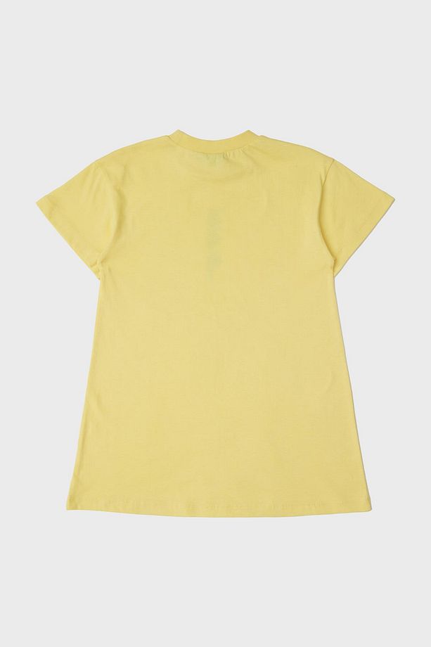 Bg Store Kız Çocuk Sarı Pijama Elbise - 5