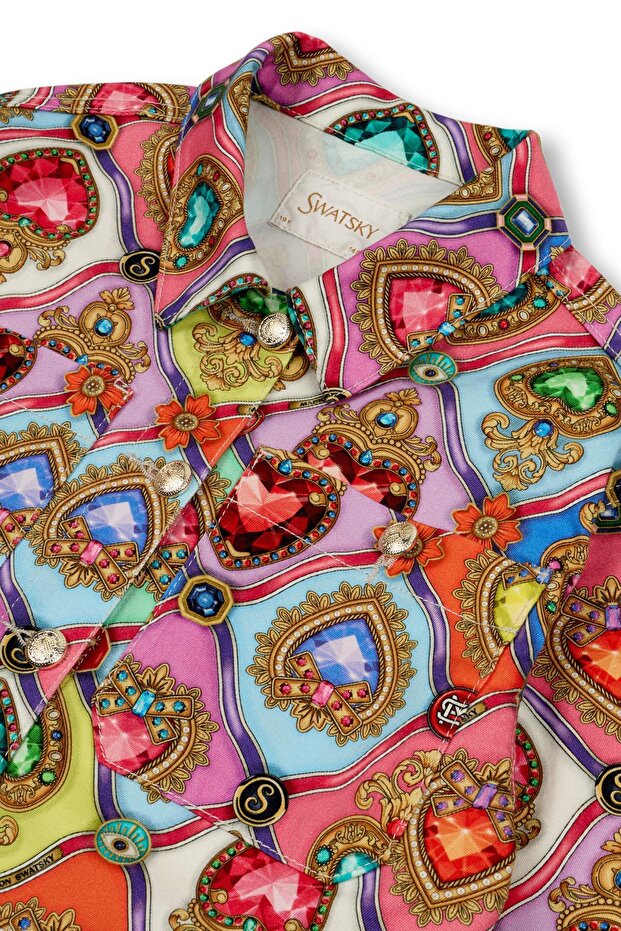 سترة منقوشة للفتيات من BG Store - 3