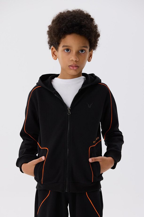 BG Store Erkek Çocuk Siyah Eşofman Üstü - 3