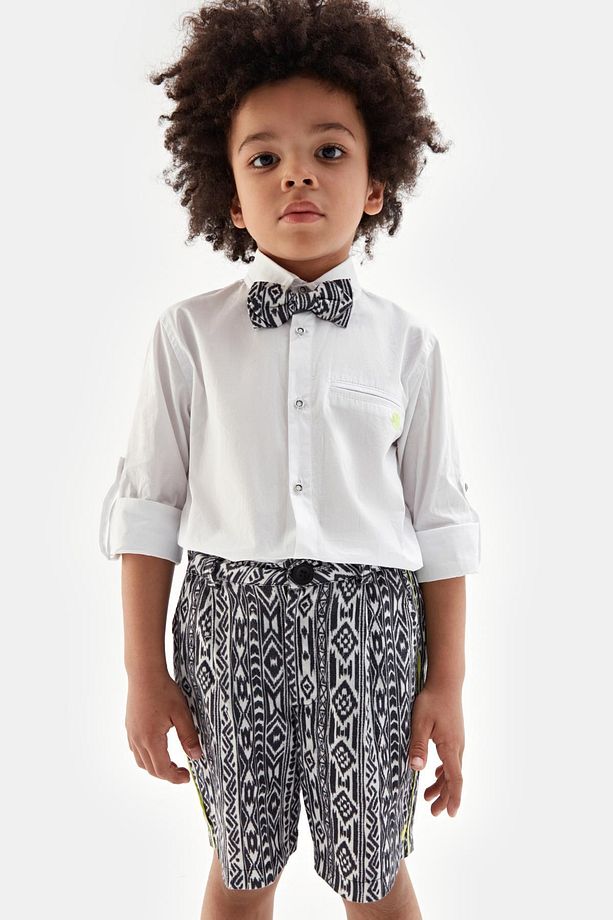 Bg Store Erkek Çocuk Desenli Şort 23ss1nb3122 - 2