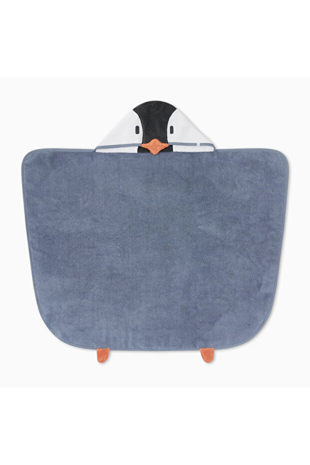 Organic Cotton Penguin Hooded Towel for 0-4 Years