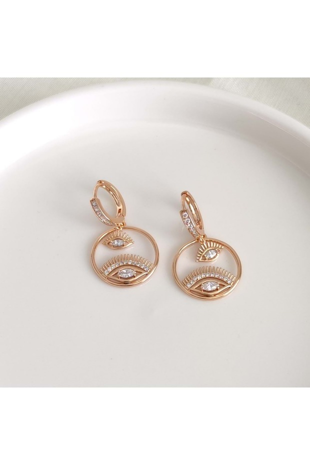 أقراط XUPING HOOP EYE 1 CM ROSE
