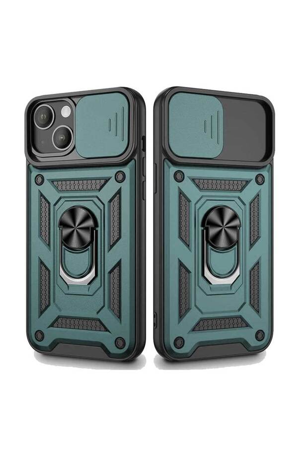 Apple iPhone 13 Compatible Skid Camera Protection Tank Case