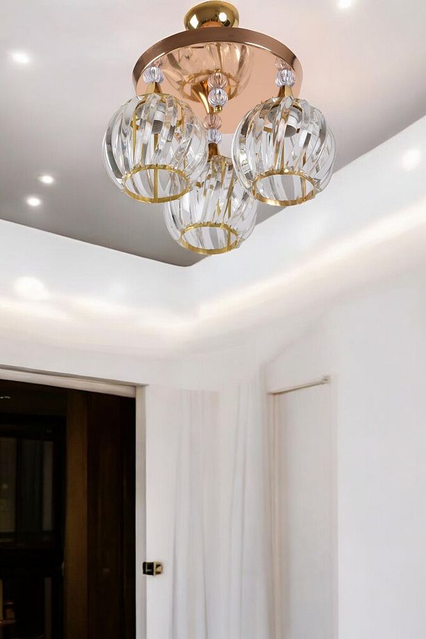MANOLYA PROFONYER 3LÜ LÜX KRİSTAL MODERN AVİZE - 4
