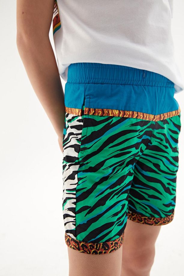 Bg Store Erkek Çocuk Desenli Şort 23ss0nb3129 - 3