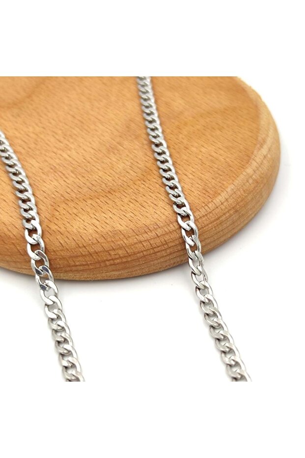 STEEL 65 CM GOURMET CHAIN NECKLACE