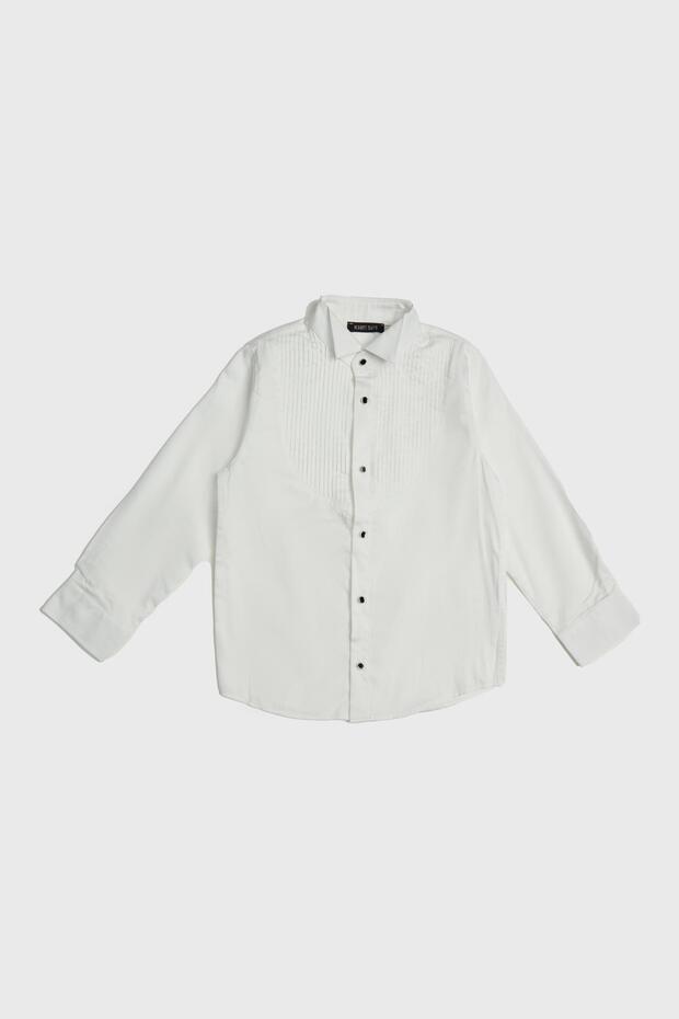 BG Store قميص أبيض للأولاد NS23FWN3608