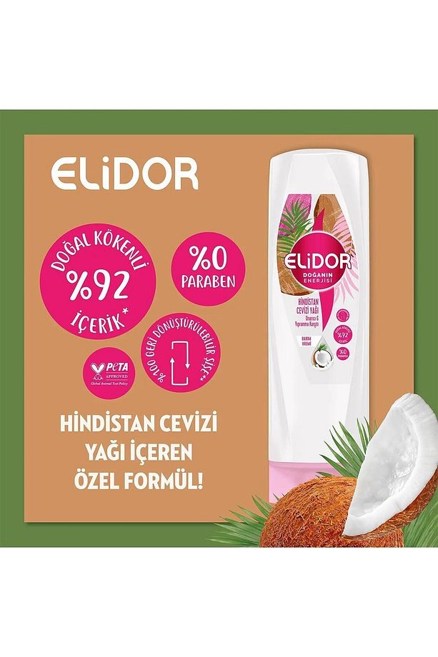 Hindistan Cevizi Yağı 350 Ml Şampuan & 350 Ml Saç Kremi - 5