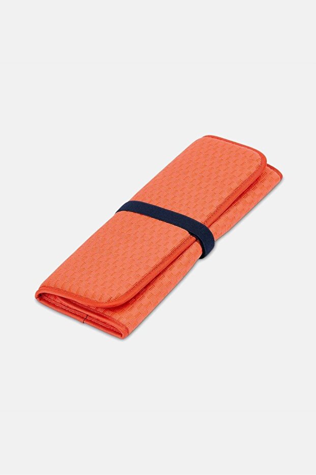 سجادة تجفيف الأطباق القابلة للطي، برتقالية - 3