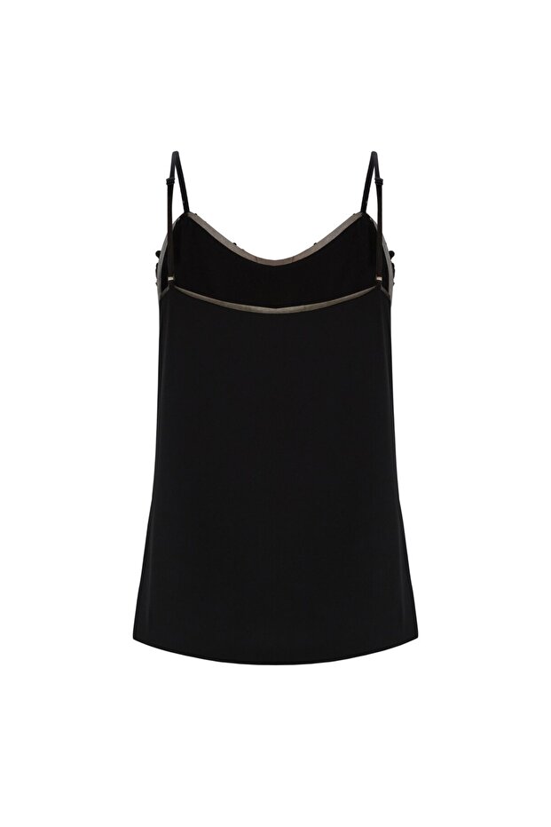 Askılı Payet Regular Bluz - 2