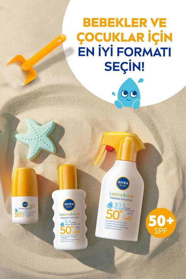 SUN SPF 50+ Bebek ve Çocuk İçin Hassas Koruma Güneş Koruyucu Roll-on 50ml,Suya Dayanıklı,Hassas Cilt - 6