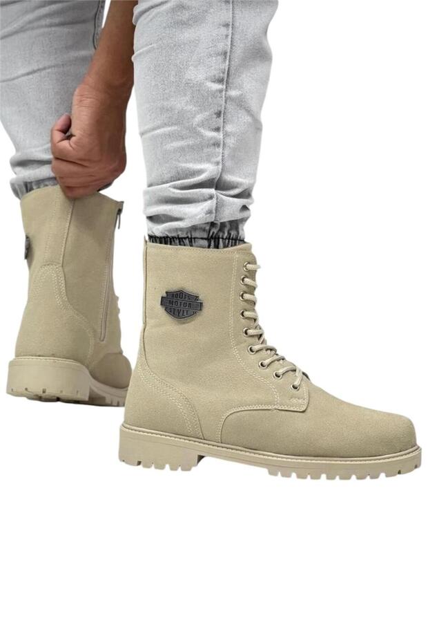 Erkek Postal Fermuarlı Bot BEJ - 1