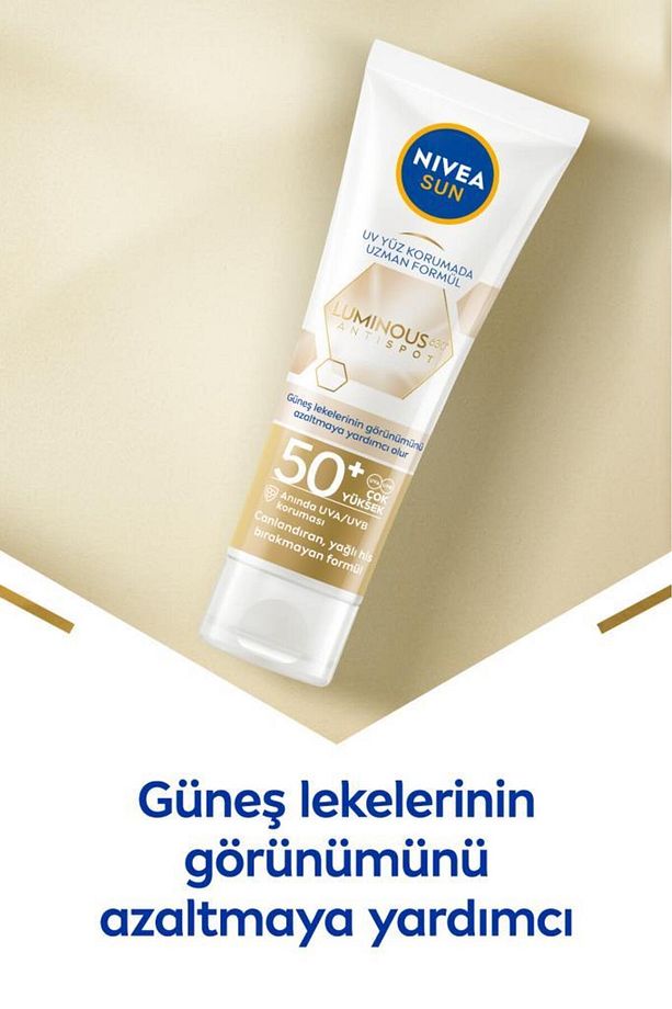 Luminous630 Leke Karşıtı Güneş Koruyucu Yüz Kremi 40ml, Spf50, Hyalüronik Asit, E Vitamini, Uva/uvb - 3