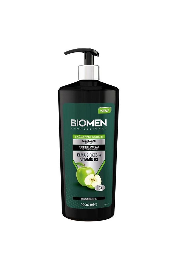 Bıomen Şampuan 1000Ml. Elma Sirkesi+Vitamin B3 - 1