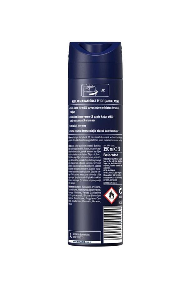 Cool Kıck Sprey Deodorant 150ml Erkek 3'lü Paket - 4