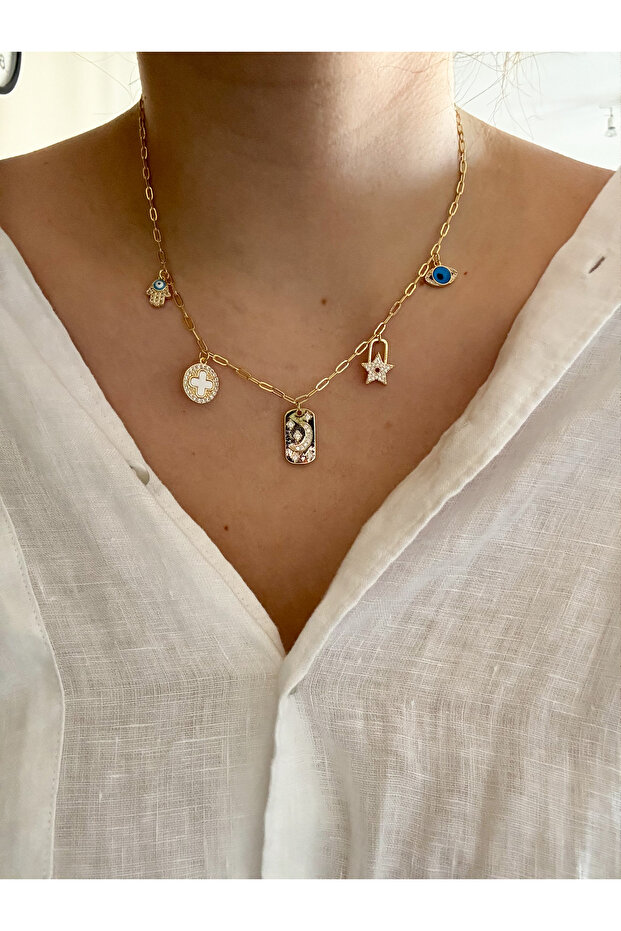 ÇELİK CHARM KOLYE - 3