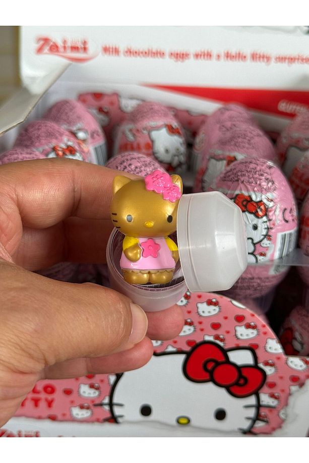 Hello Kitty Çikolatalı Sürpriz Yumurta 3 Adet. - 1