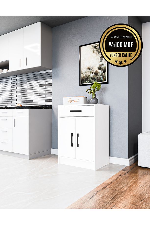 PREMİYUM Çok Amaçlı Dolap  MDF mutfak balkon banyo da kullanılabilir - 3