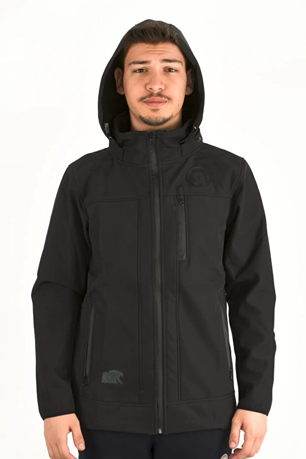SİYAH SOFTSHELL MONT - 2