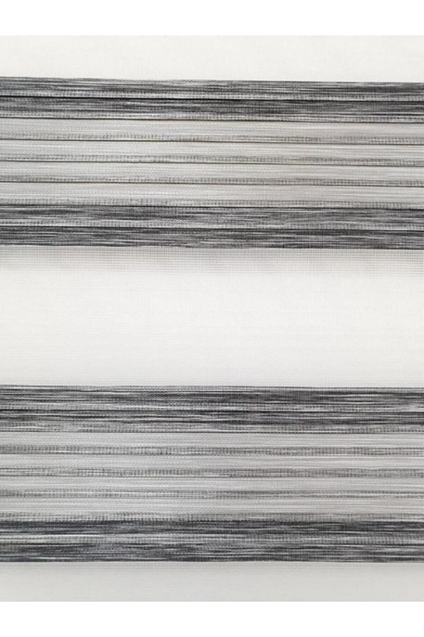 Bambu Geniş Pliseli Renk Geçişli Bambu-gri Zebra RZ-66005 - 3