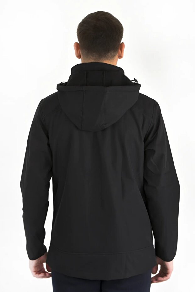SİYAH SOFTSHELL MONT - 7
