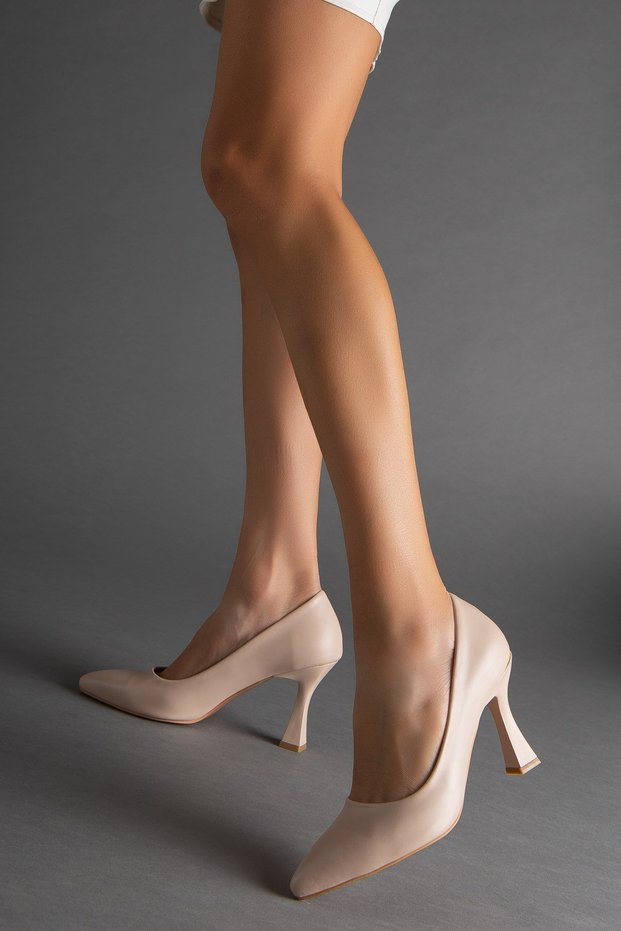 Skin Thin Heel Nude Large Size Women's Shoes Heels Stiletto