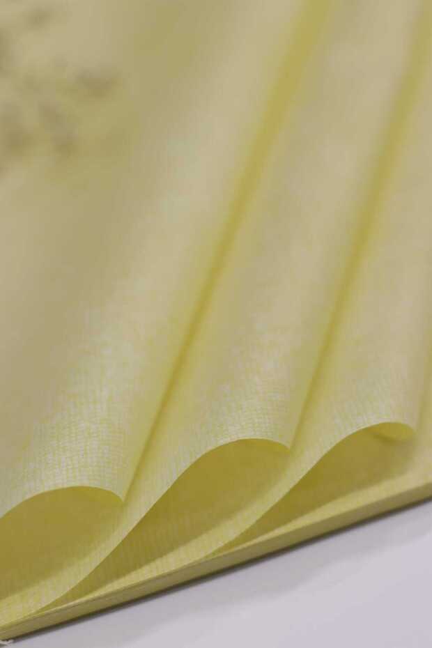 Yellow textured tissue paper is 50x70 and weighs 17 grams.