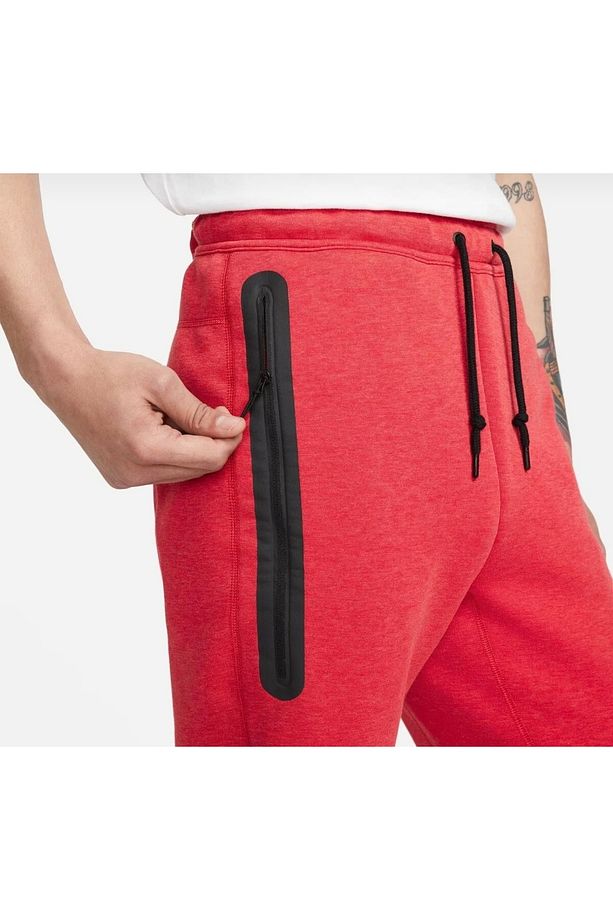 kırmızı eşofman altı tech fleece eşofman kalın kumaş nike eşofman - 7