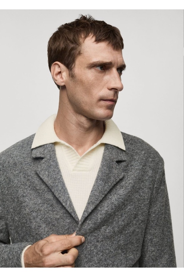 Slim Fit Crispy Wool Blazer Jacket - 6