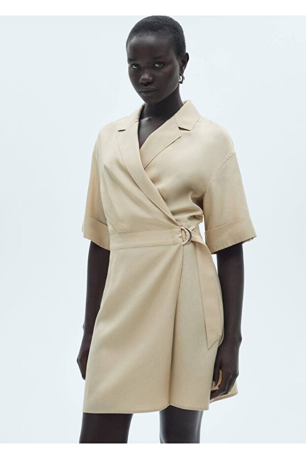 Kemerli liyosel elbise - 1