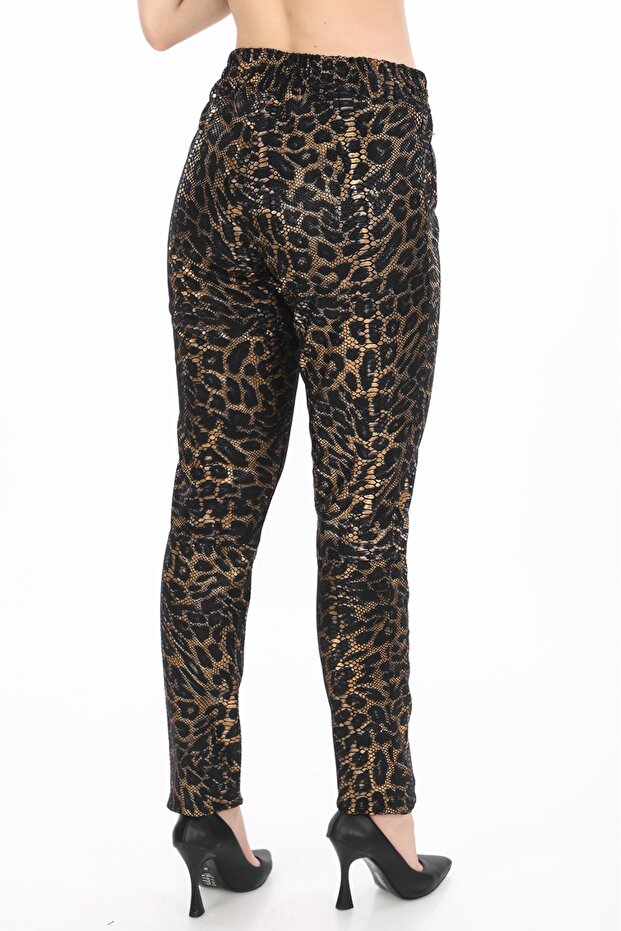 Hakiki Deri Tayt Pantolon - 3