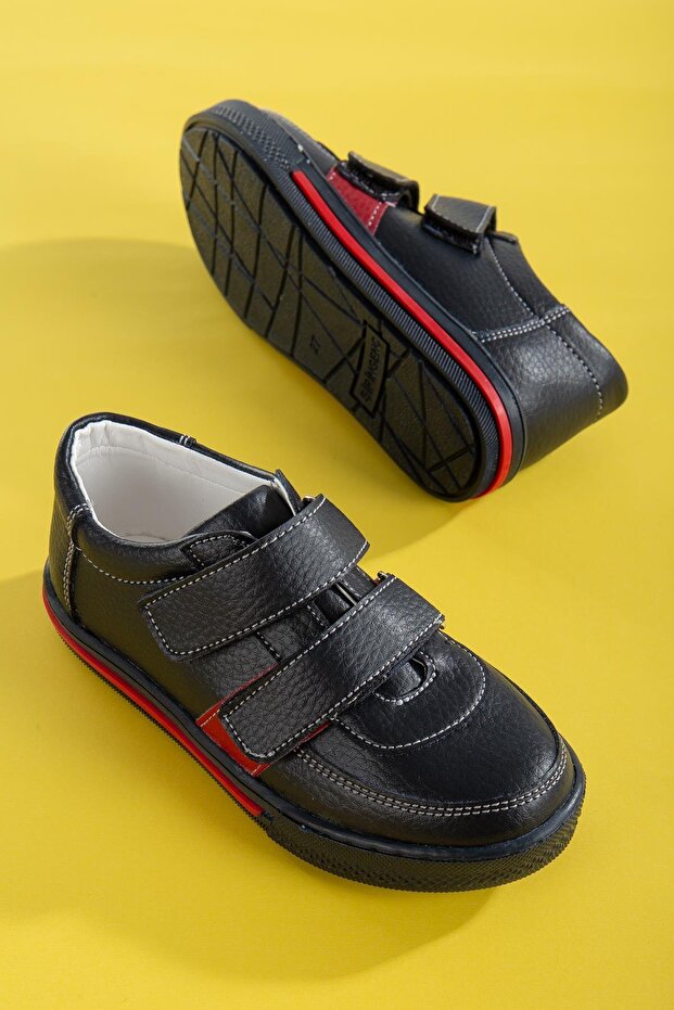Şirinbebe Şiringenç Orthopedic Velcro Thick Sole Red Boys' Shoes