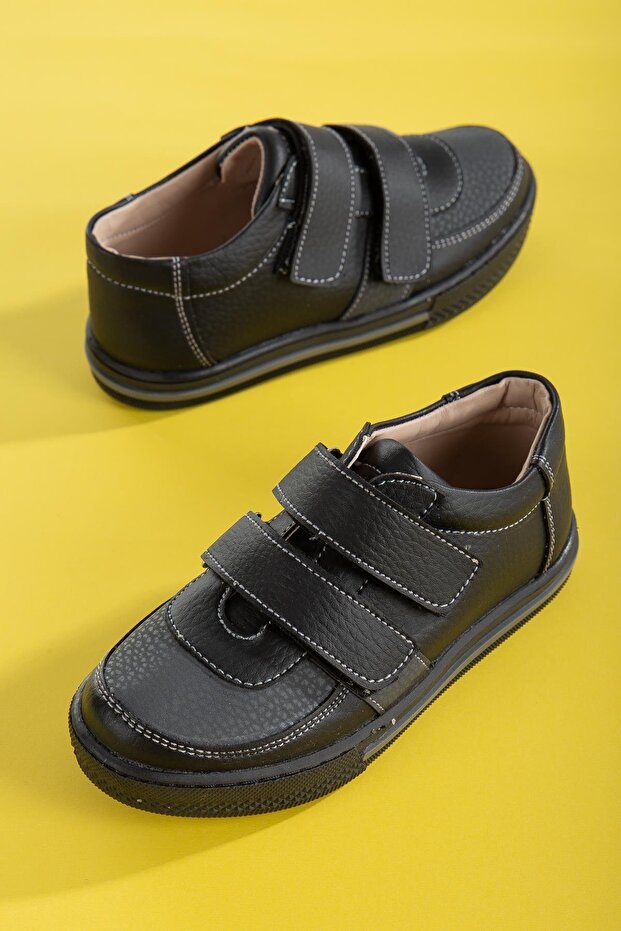 Şirinbebe Şiringenç Orthopedic Velcro Thick Sole Smoked Boys' Shoes